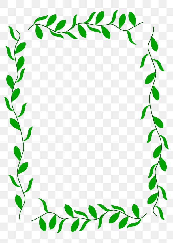 Leaf frame png sticker, transparent | Free PNG - rawpixel