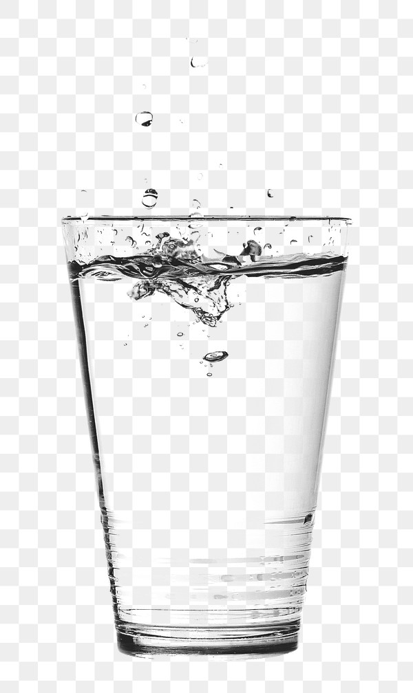 Water glass png sticker, drink | Premium PNG - rawpixel