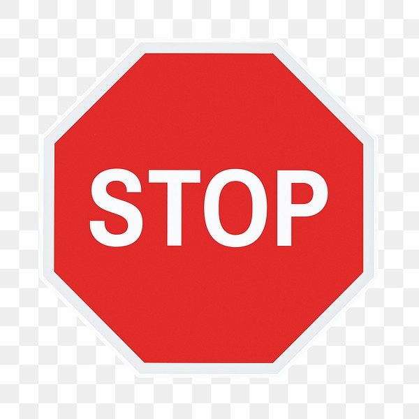 Stop sign png sticker, transparent | Premium PNG - rawpixel