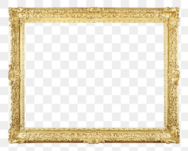 Vintage picture png frame, gold | Premium PNG - rawpixel