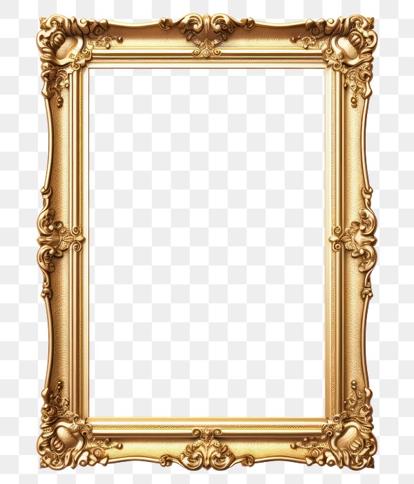 Png Frame Gold White Background 