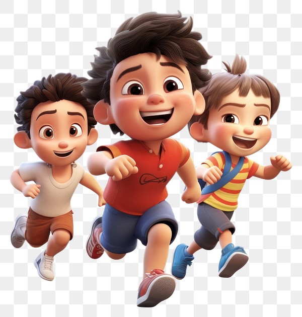 PNG Running cartoon child toy. | Premium PNG - rawpixel