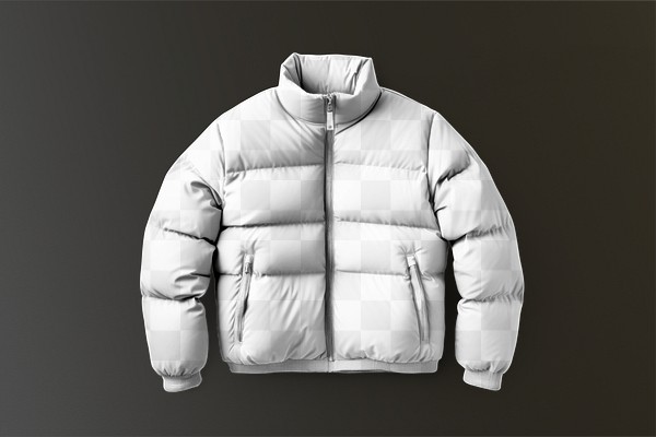 Puffer jacket png mockup, transparent | Premium PNG - rawpixel