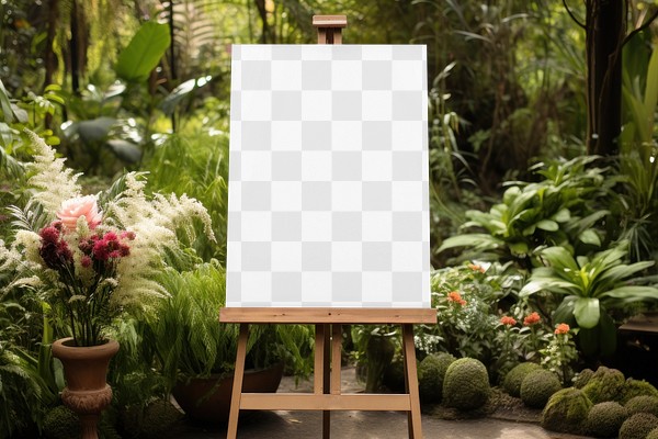 Wooden easel sign png mockup, | Premium PNG - rawpixel