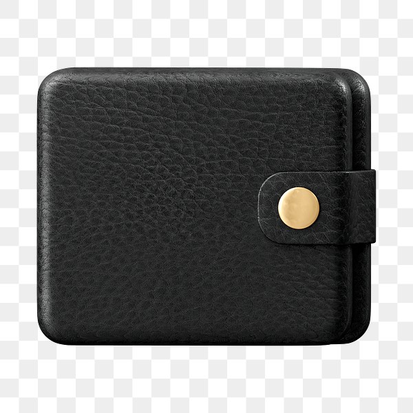 Black wallet png sticker, 3D | Premium PNG - rawpixel