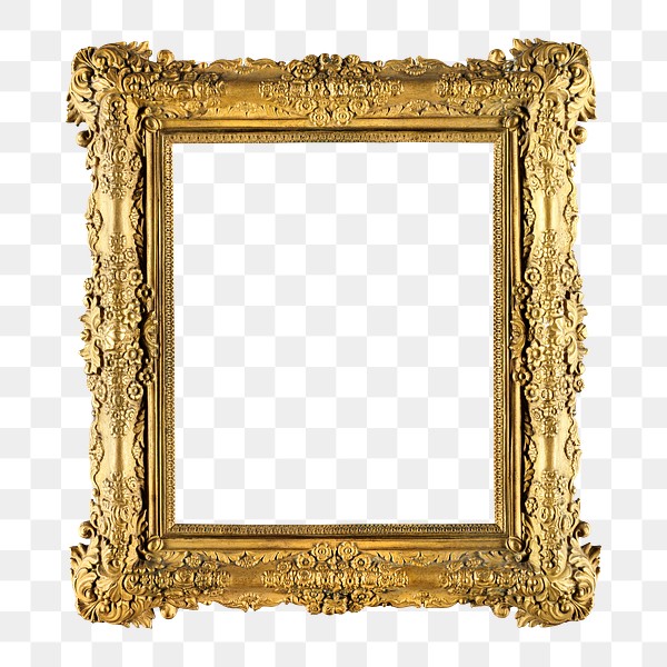 Gold picture frame png mockup, | Premium PNG - rawpixel