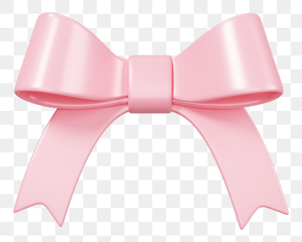 Pink ribbon bow png 3D | Premium PNG - rawpixel