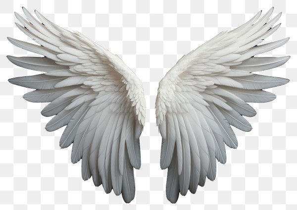 PNG White angel wing bird | Premium PNG - rawpixel