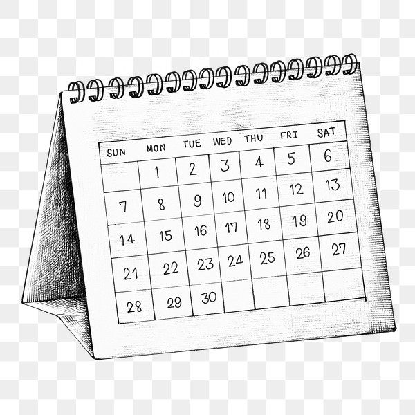 Drawing calendar cartoon clipart png Free PNG rawpixel