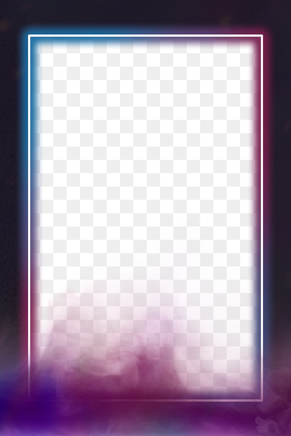 rectangle neon frame png gradient color smoke foggy free transparent png 2639387