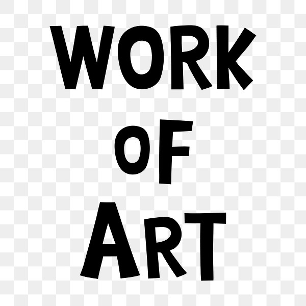 Black work art doodle typography | Premium PNG Sticker - rawpixel