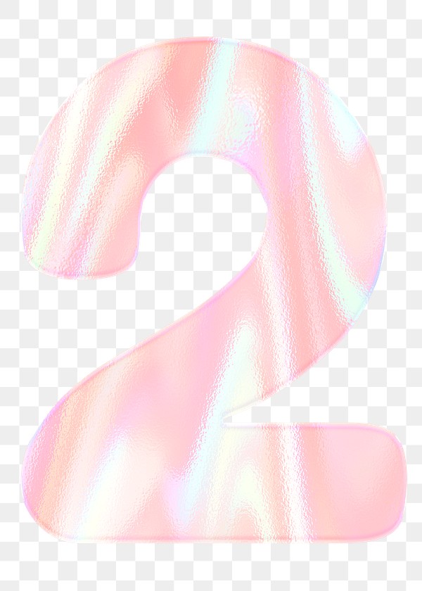 Numerical sticker number two png Free PNG Sticker rawpixel