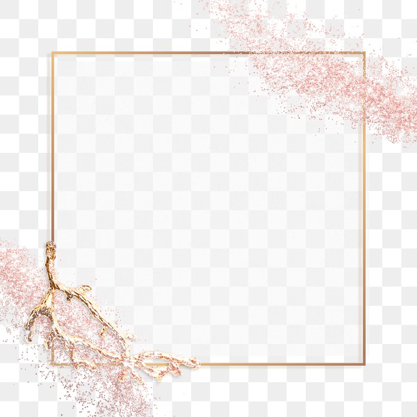 Sparkly frame png on textured | Premium PNG Sticker - rawpixel