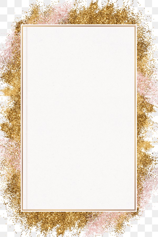 Gold glitter frame png festive | Premium PNG Sticker - rawpixel