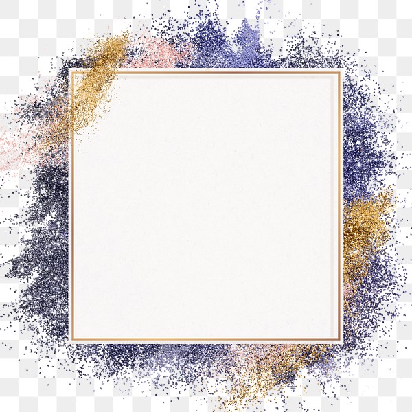 Glitter frame png purple sparkly | Free PNG Sticker - rawpixel