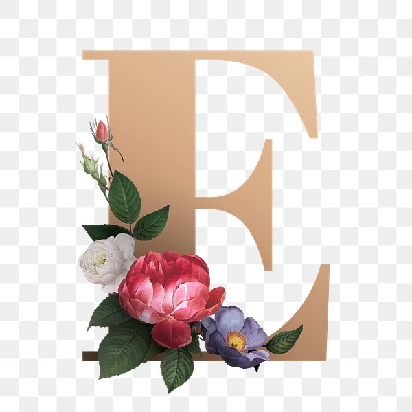 Classic and elegant floral alphabet | Premium PNG Sticker - rawpixel