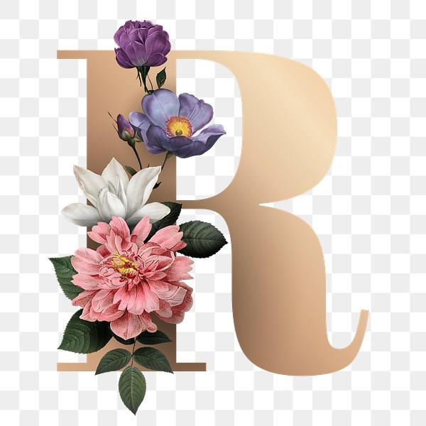 Classic and elegant floral alphabet | Premium PNG Sticker - rawpixel