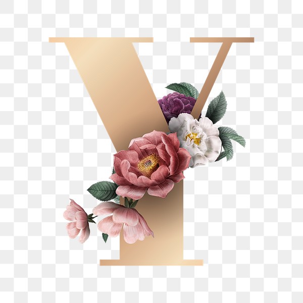 Classic and elegant floral alphabet | Premium PNG Sticker - rawpixel