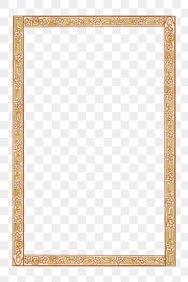 Art nouveau png frame, remixed | Free PNG - rawpixel