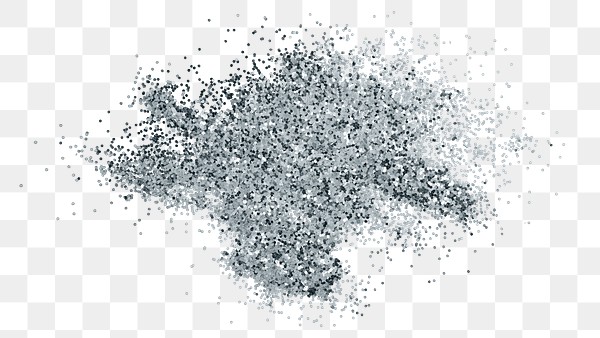 Dusty silver particles pattern background | Premium PNG Sticker - rawpixel