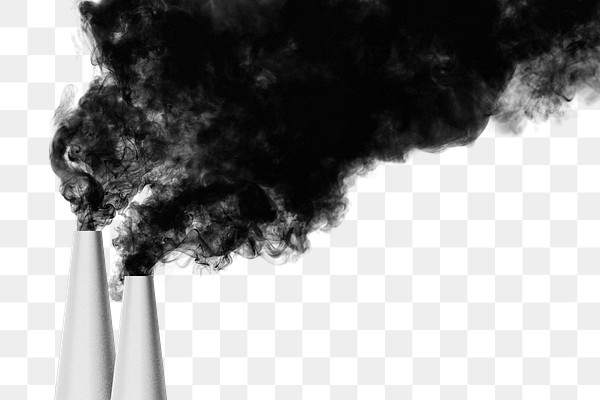 Pollution png background, industrial smoke | Premium PNG - rawpixel