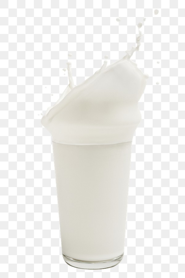 Fresh milk splashing glass design | Free PNG Sticker - rawpixel