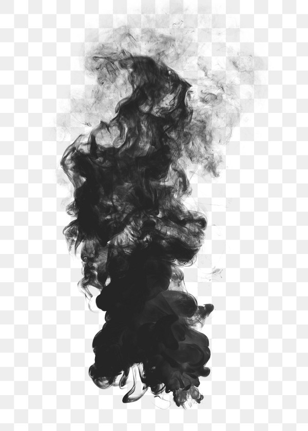 Black smoke effect design element | Premium PNG Sticker - rawpixel