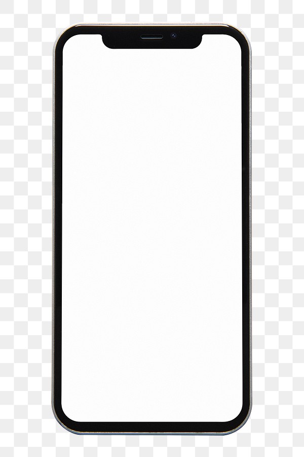 Smartphone white screen mockup png | Premium PNG Sticker - rawpixel