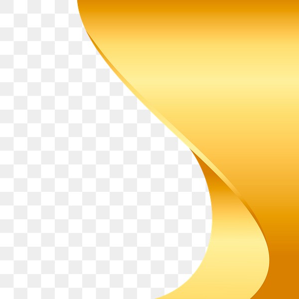 Gold wavy design element | Premium PNG Sticker - rawpixel