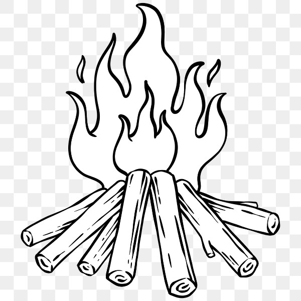 Blazing bonfire flame sticker | Premium PNG Sticker - rawpixel