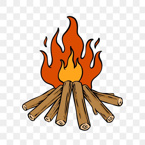 Blazing bonfire flame sticker | Premium PNG Sticker - rawpixel