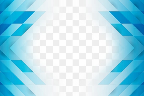 Blue geometric patterned border design | Premium PNG - rawpixel