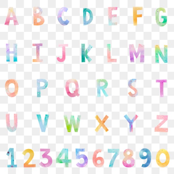 Png abc and number set | Premium PNG - rawpixel