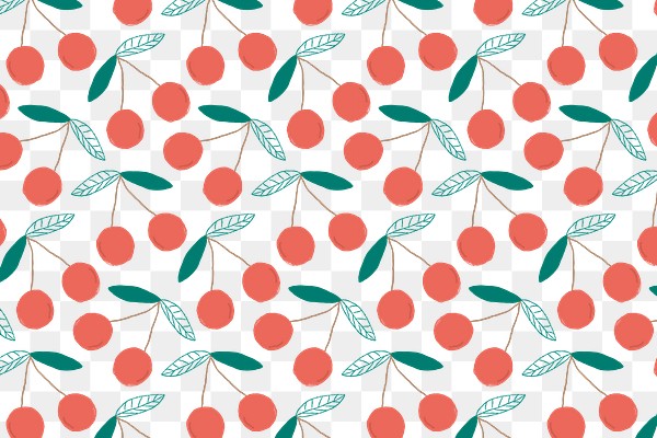 Png pastel cherry pattern transparent | Premium PNG - rawpixel