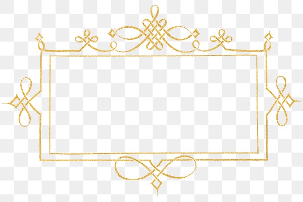 Gold filigree frame border png | Premium PNG - rawpixel