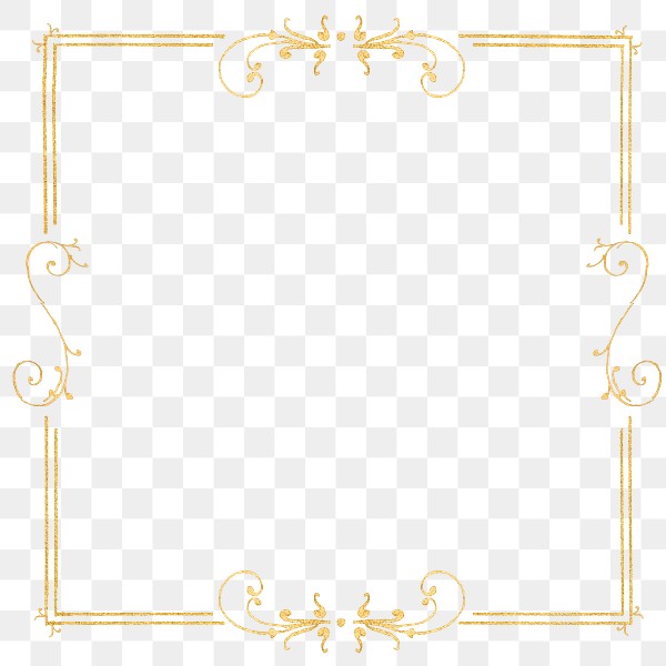 Gold filigree frame border png | Premium PNG - rawpixel