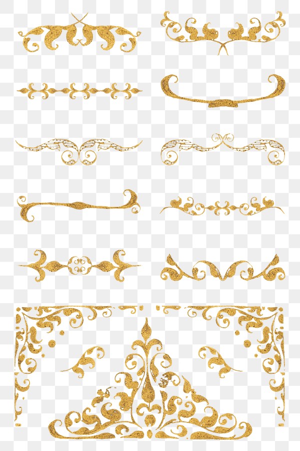 Gold Vintage Divider Png Element Free Png Rawpixel