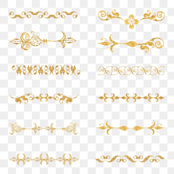 Png Gold Vintage Divider Element Premium Png Rawpixel