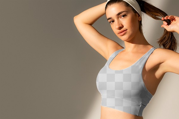 Png woman transparent sports bra | Free PNG - rawpixel