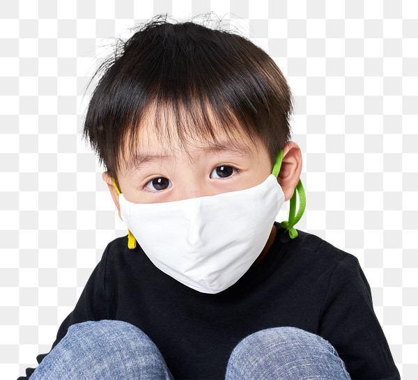 Png boy wearing face mask Premium PNG Sticker rawpixel