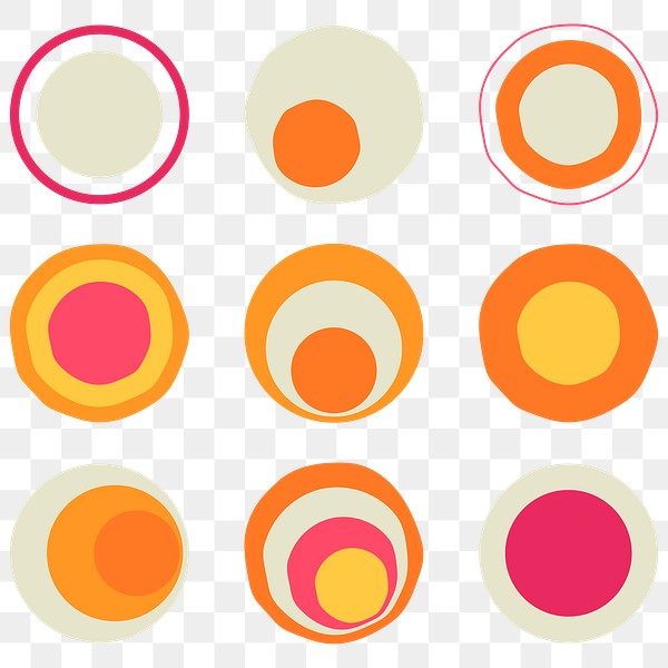 Retro png circle badge, geometric | Premium PNG - rawpixel