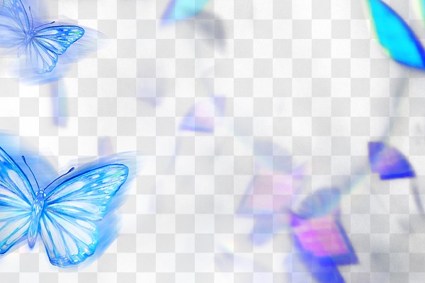 Colorful butterfly png border frame, | Premium PNG - rawpixel