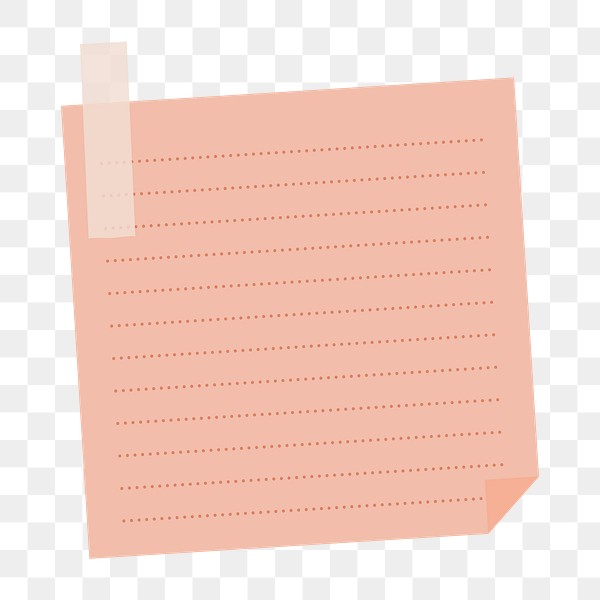 salmon-pink-dotted-notepaper-journal-premium-png-sticker-rawpixel