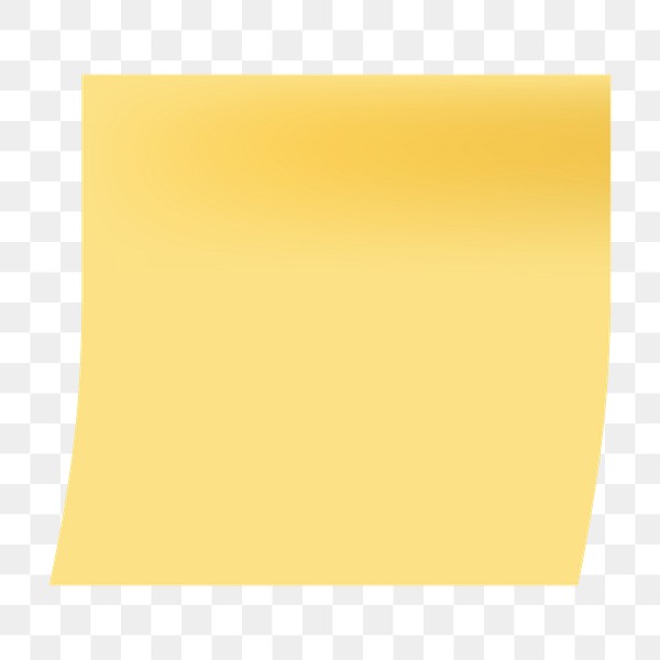 Yellow sticky paper note social | Premium PNG Sticker - rawpixel