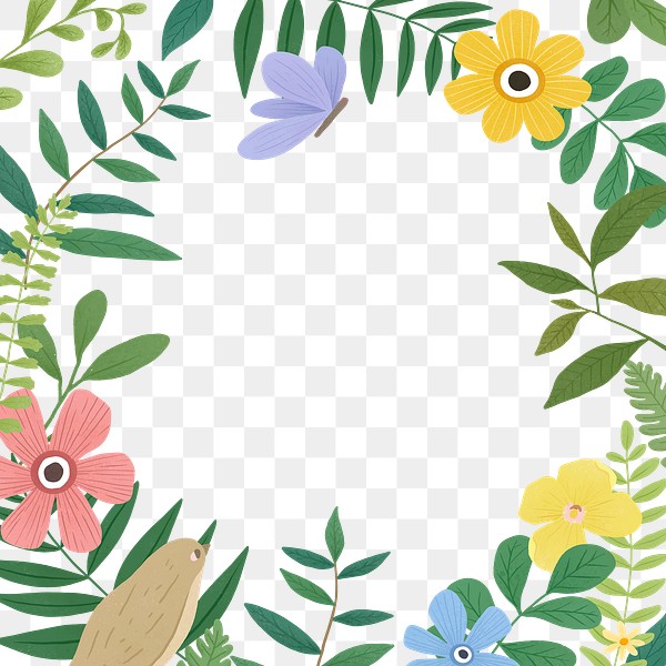 Floral frame transparent png | Free PNG - rawpixel