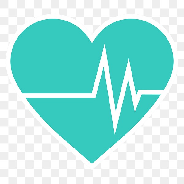 Green heart cardiograph element transparent | Premium PNG Sticker ...