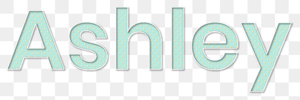 Ashley png typography name sticker | Premium PNG Sticker - rawpixel