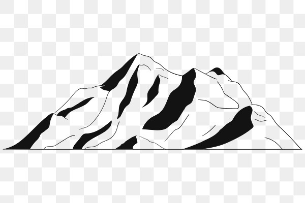 Mountain shape logo transparent png | Premium PNG Sticker - rawpixel