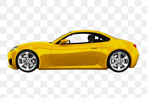 Download Yellow Sports Car Free Transparent Png 563766 PSD Mockup Templates