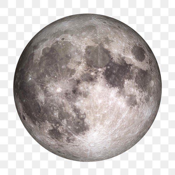 Close Up Of The Full Moon Sticker Overlay Royalty Free Stock Transparent Png